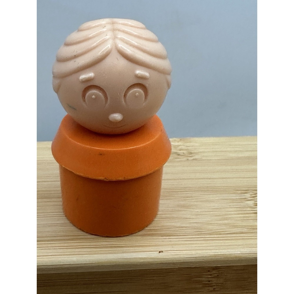 Tuppertoys Orange Mom Woman Vintage‎ Tupperware People Figure Toy